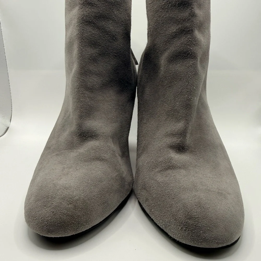 STEVE MADDEN‎ Cynthia Ankle Boot Booties Back Zipper Gray Suede Women’s Size 9